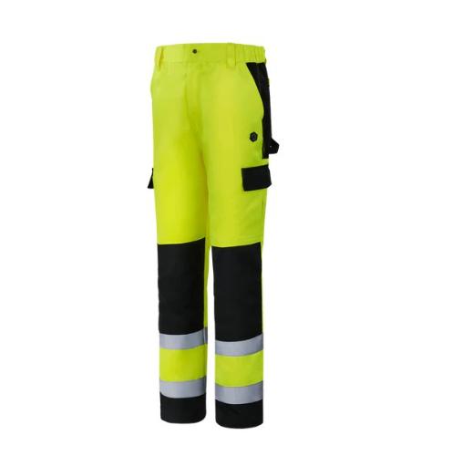 WERKVIS HIGHLAND-WP104-Hi-vis Hose Gelb/Schwarz Größe: XL