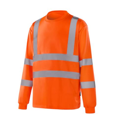 WERKVIS LEIPZIG Hi-vis Langarm-T-Shirt Orange Größe: M