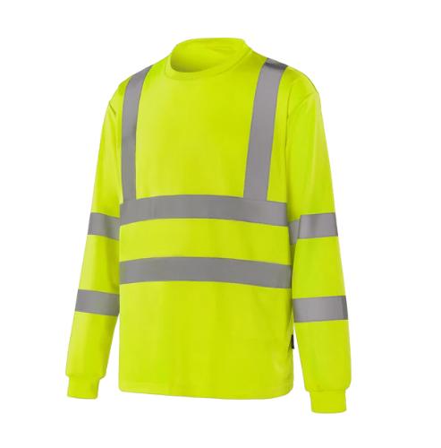 WERKVIS LEIPZIG Hi-vis Langarm-T-Shirt Gelb Größe: XL