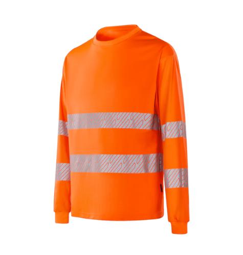 WERKVIS MANHEIM Hi-Vis Langarm-T-Shirt Orange Größe: M