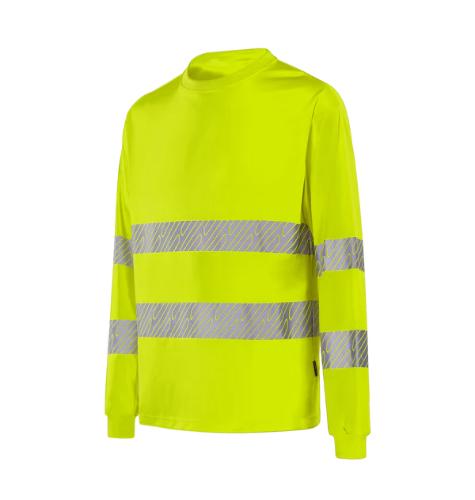 WERKVIS MANHEIM Hi-Vis Langarm-T-Shirt Gelb Größe: 4XL