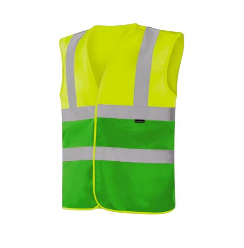 WERKVIS SAARBRUCKEN Hi-vis Weste GELB/GRÜN Größe: S