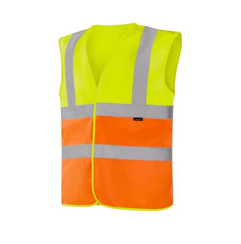 WERKVIS SAARBRUCKEN Hi-vis Weste GELB/ORANGE Größe: L